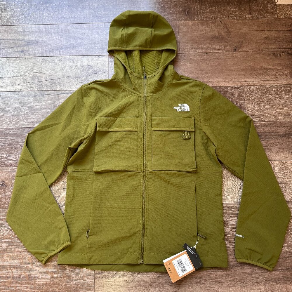the north face men's willow stretch hoodie size M forest olive